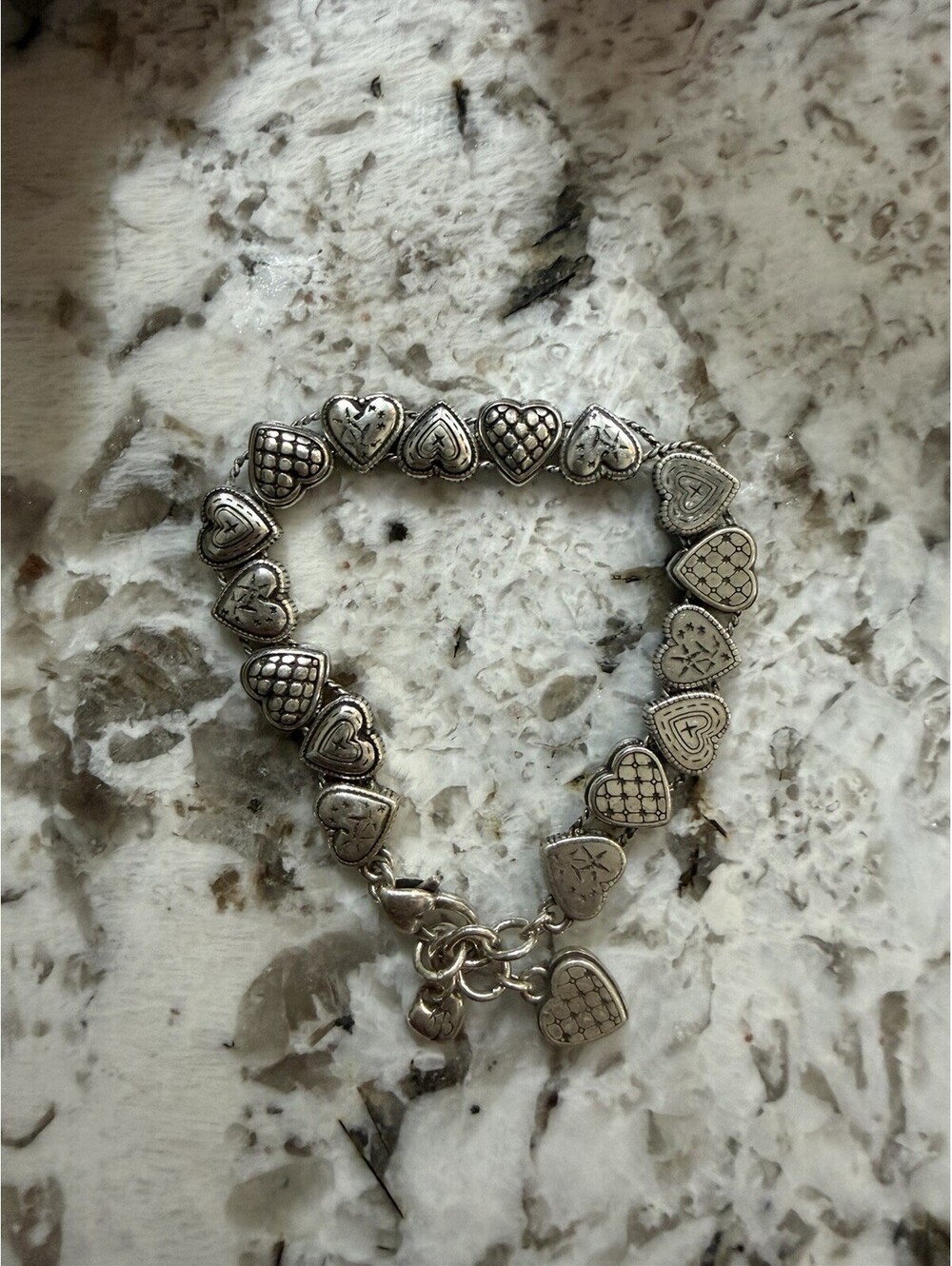 Brighton Enchanted Hearts Silver Retired Bracelet